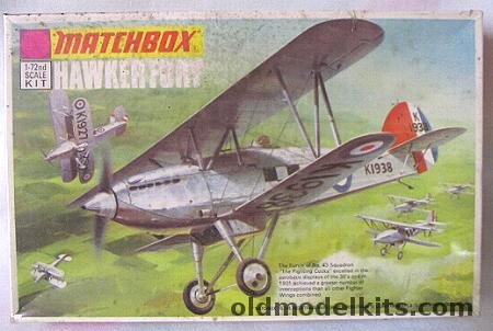 Matchbox 1/72 Hawker Fury I - RAF or Yugoslav - Bagged, PK-1 plastic model kit